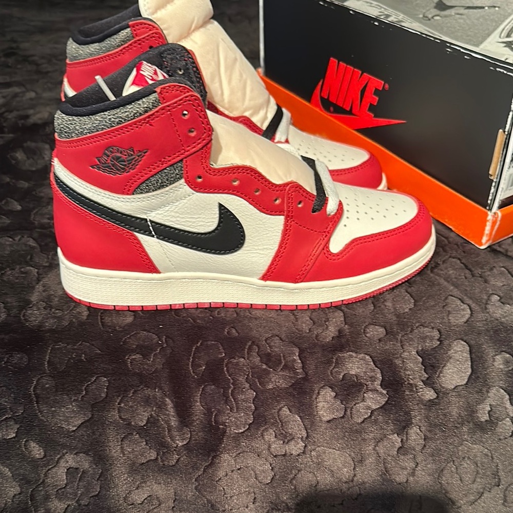 Nike Red and White Athletic Shoes
